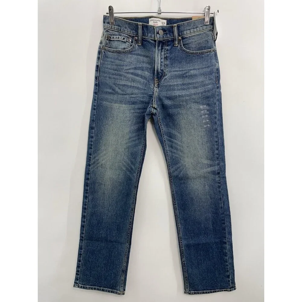 Abercrombie‎ Jeans Classic Straight Leg Stretch Denim Youth Kids 14